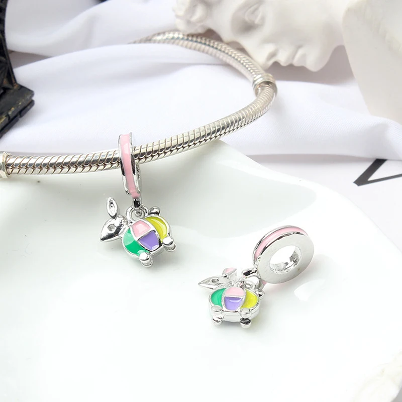 Оригинальные 925 Серебряные Подвески Бусины Подходят для Pandora Подвески браслет ожерелье для женщин Изготовление ювелирных изделий Аксессуары L011