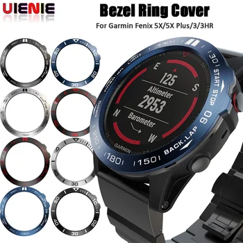 

For Garmin For Fenix 5X Fenix 3 3HR Watch Bezel Ring Adhesive Cover Case Stainless Steel Smart watch accessories Protector Frame