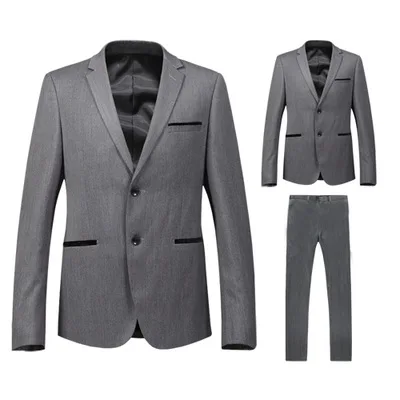 

2 Pieces Customized brand Slim new suit men's business Suit casual dress youth men's suit suit (jacket + pants) 248
