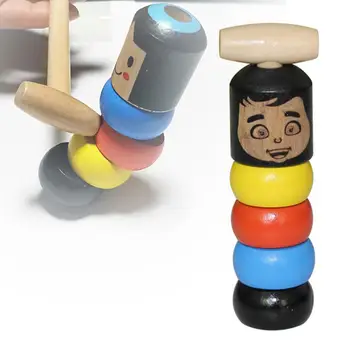 

2019 The latest Halloween Christmas Wooden Magic Toy Magic Tricks Funny Toys Unbreakable Interesting Small Puppet for Kids