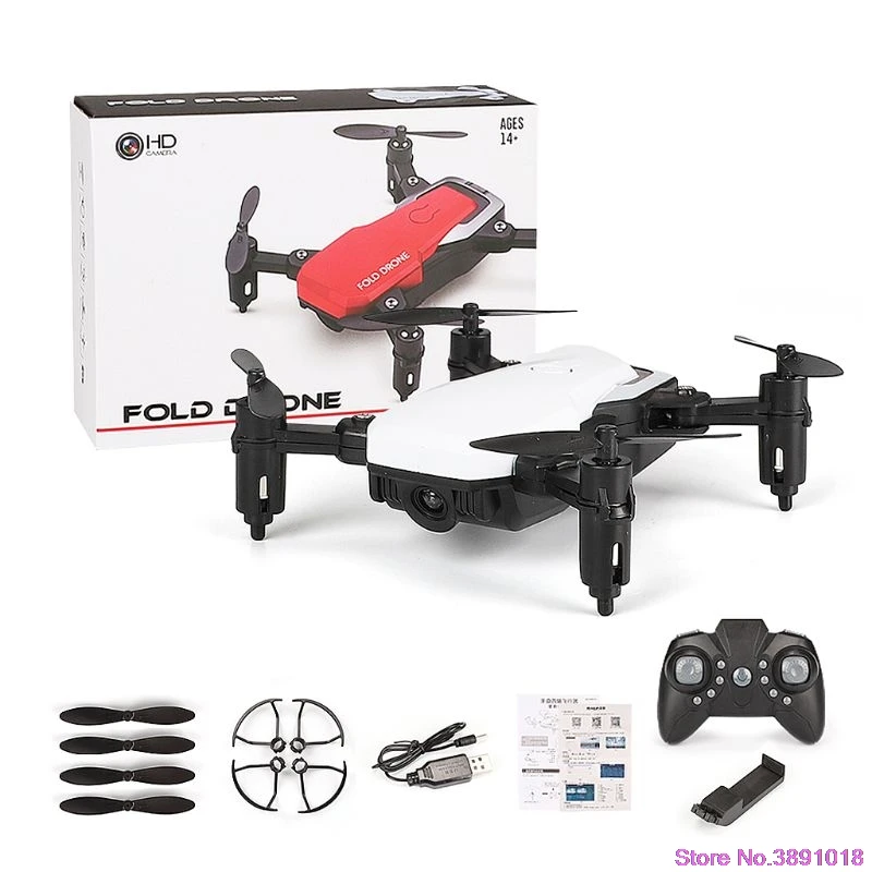 Мини LF606 складной Wifi FPV 2,4 GHz 6-осевой RC Мультикоптер беспилотный игрушечный вертолет K4UE - Цвет: W