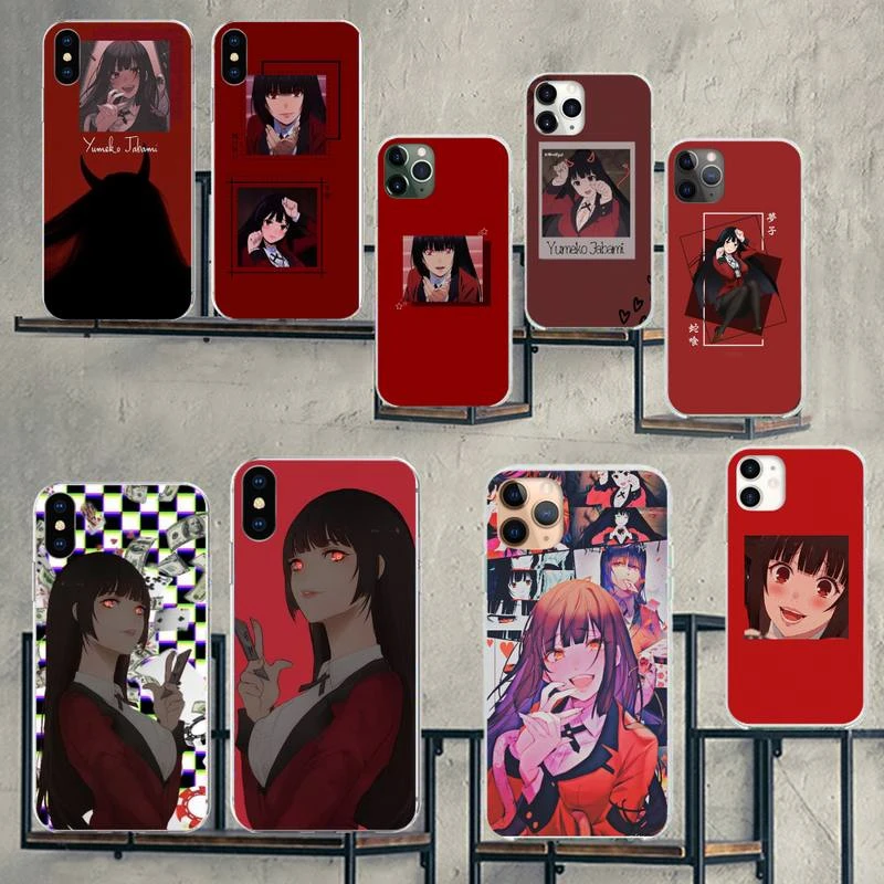 Japanese Anime Kakegurui Jabami Yumeko Phone Case for iPhone 11 12 pro XS MAX 8 7 6 6S Plus X 5S SE 2020 XR iphone 7 waterproof case