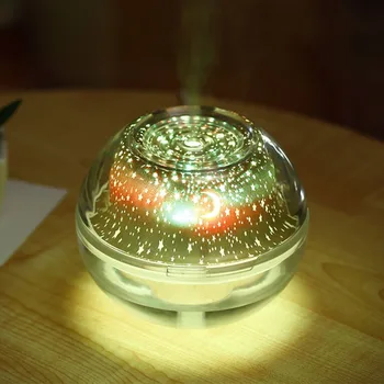 

2019 new Crystal difusor Projection aroma diffuser Humidifier Household USB Mini Air Humidifier Large Capacity dorpshipping