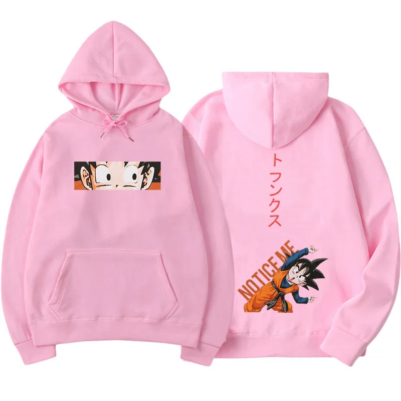 Японский Harajuku уличная мяч Дракон Аниме Толстовка, свитер Homme для мужчин/женщин хип хоп флисовая толстовка с длинными рукавами - Цвет: pink 3