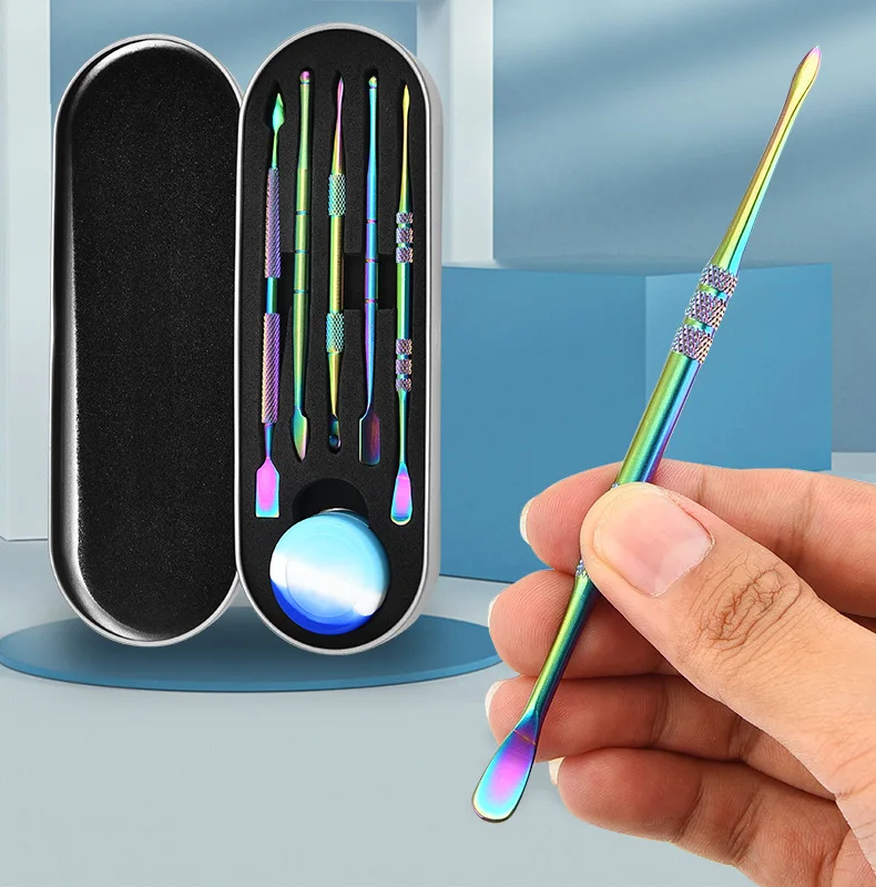 HONEYPUFF Premium Carving Stainless Steel Dabber Tool Set With