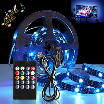 

5V USB LED Strip light 5050 RGB backlight Flaxible Neon Ambilight Strip Led for TV Desktop PC Screen Background lighting 3M Set