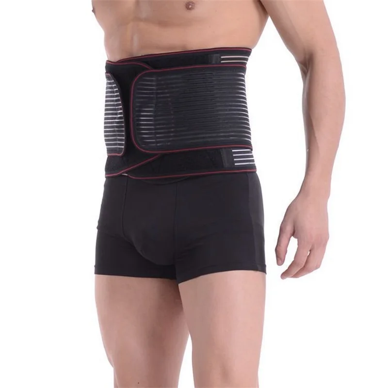 New Tourmaline Self-heating Back Support Brace Belt Lumbar Lower Waist Double Adjust Pain Relief | Спорт и развлечения