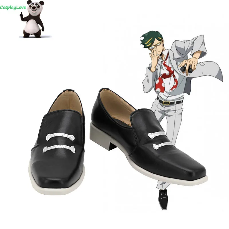 

My Hero Academia Boku no Hero Akademia Mirai Sasaki Sir Nighteye Black Cosplay Shoes Long Boots Leather Custom Made CosplayLove