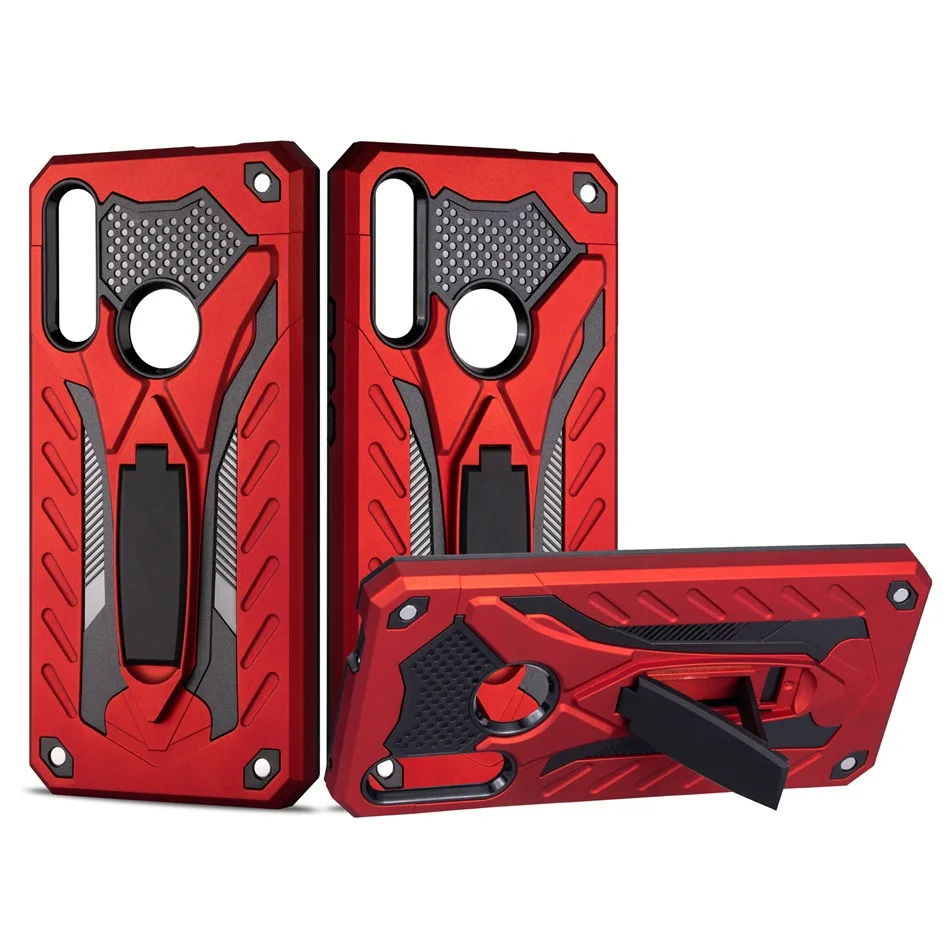 For Huawei P Smart Y9 Y7 Y6 Y5 2019 Nova 3i 4 5 Honor 8x 9x 20 Pro 8s Hybrid Shockproof Armor Case Foldable Stand Holder Cover |