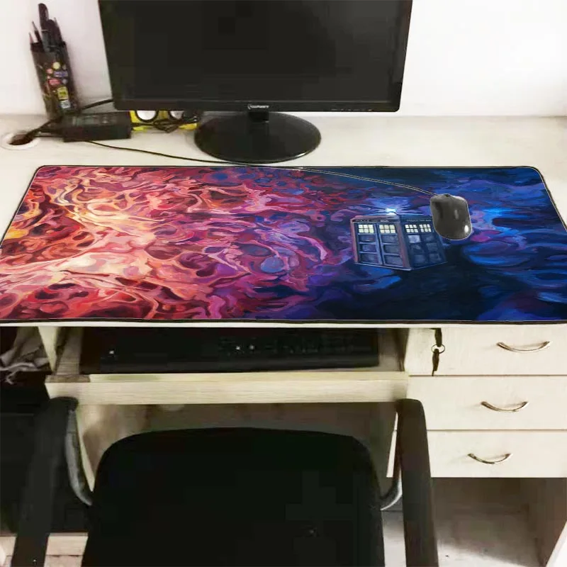  Doctor Who Large Gaming Mouse Pad Gamer Locking Edge Keyboard Mouse Mat Gaming Desk Mousepad for CS