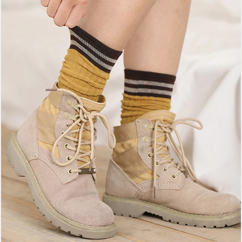 Носки Elifashion женские в Корейском стиле теплые дышащие хлопковые с длинным ворсом