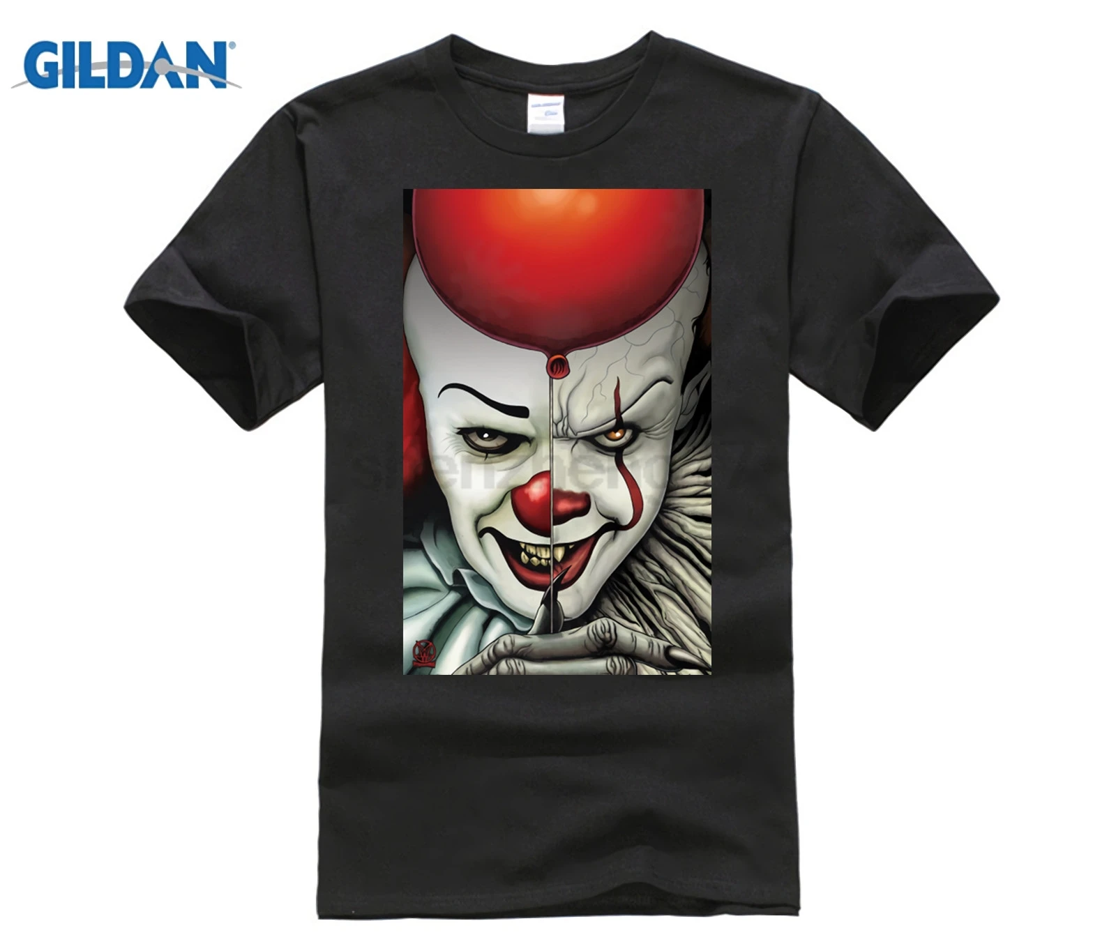 Горячие предложения новая футболка Pennywise Стивен Кинг It баллон клоун 2017 по