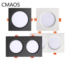 

Square Recessed Dimmable COB LED Single-head/double-head Ceiling Lamps 5W/7W/9W/12W/15W/18W Rectangular Spotlight