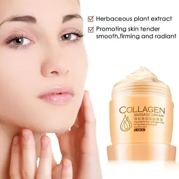 

New Massage Cream Collagen Moisturizing Whitening Cleansing Care Face Pore Balance Deep Exfoliate Oil Cream Skin Cre R0C6