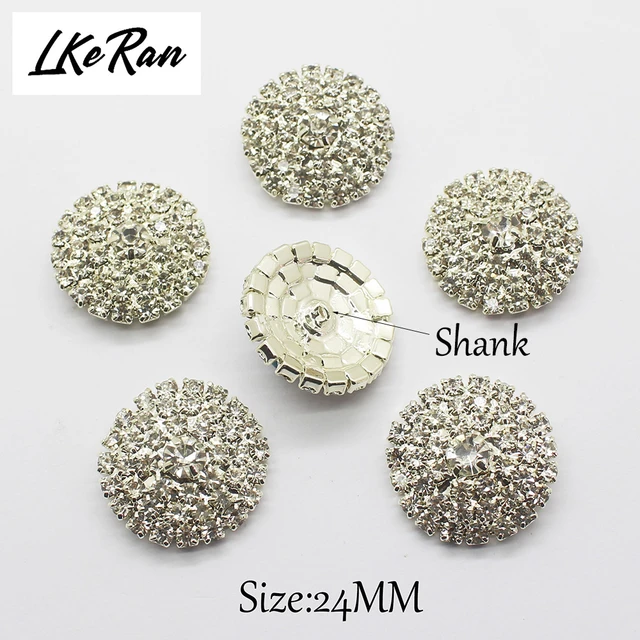 Rhinestone Buttons: Rhinestones Round Exclusive Buttons from