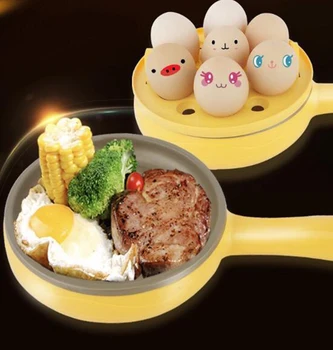 

Multi-function electric frying pan double steamed egg cooker non-stick pan plug-in omelet