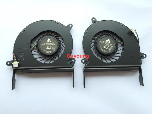 Ноутбук CPU охлаждающий вентилятор для ASUS ZENBOOK U500 UX51VZ U51VZ KDB0705HB CE55 CE54 L + R
