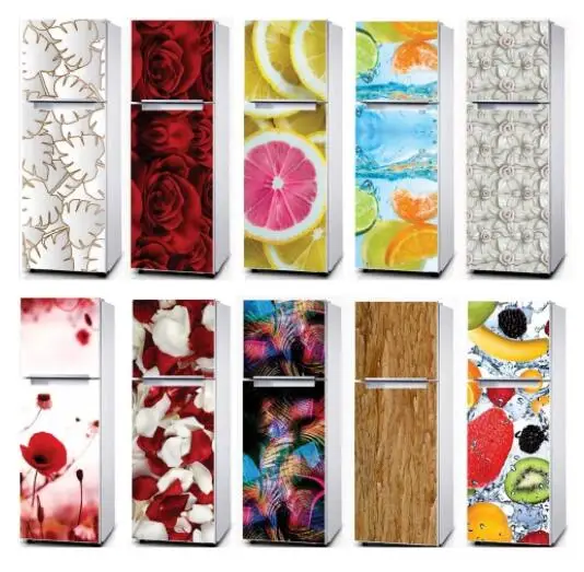 CreativeSelfAdhesiveRefrigeratorWrapFreezerStickerKidsArt