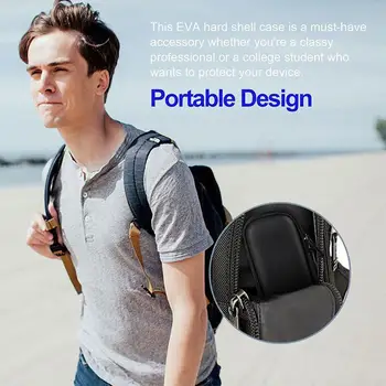 

Black EVA Hard Shell Stylus Pen Pencil Case Holder For Pen Box Storage Pen Stylus Ballpoint Protective Bag Carrying Contain R5P4