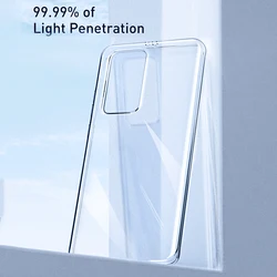 Transparent 360° Protective TPU Back Cover - Huawei P40 Lite E (Clear)