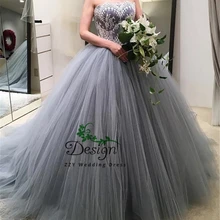 Серебро с милым декольте, из тюля и кружева Бальные платья бальное платье vestido de 15 anos Vestidos Quinceaneras