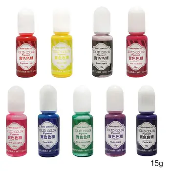 

9 Pcs/set DIY Handmade Jewelry Crafts Making Coloring Pigment UV Crystal Glue Gel Oily Solid Color Resin Dye jewelry tools