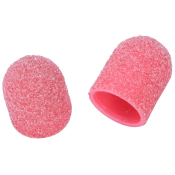 

50Pcs Pink Nail Sanding Bands Nail Drill Bit Grip Machine for Manicure and Pedicure 01 & 50Pcs 03