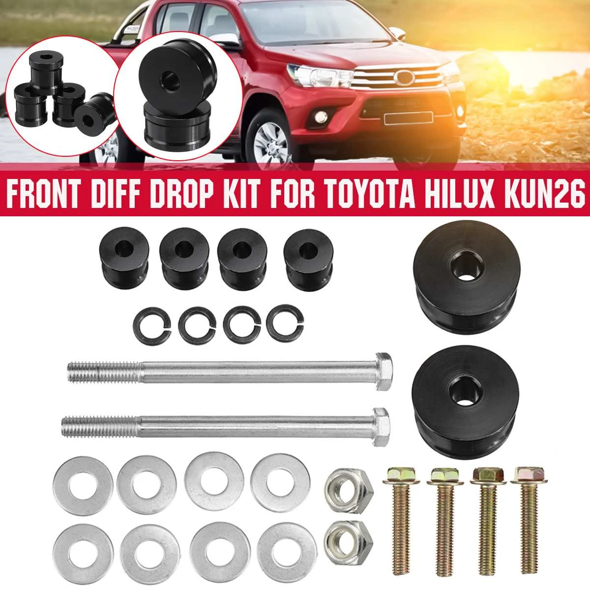Car & Truck Parts 2" 3" 4" lift Kit Diff Drop kit Direct Bolt for