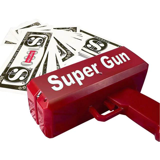 Rain Money Gun Toy Pistol Party Fashion Red Name 1pcs Cash Cannon Funny Make It Christmas Gift 1