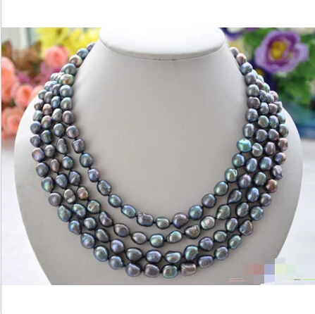 Collier de perles de culture d'eau douce chocolat - Collier de Perles
