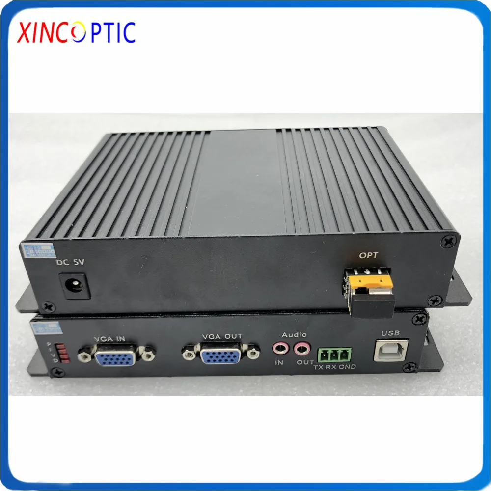 1Ch VGA с обратной связью + прямой стерео аудио SM SX 3G 20KM LC SFP 1080P Волоконно-оптический