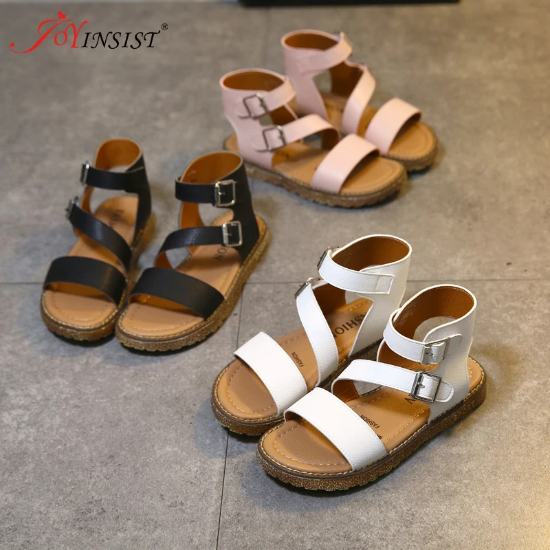Новинка лета 2019 детская обувь сандалии для девочек на плоской подошве корейские