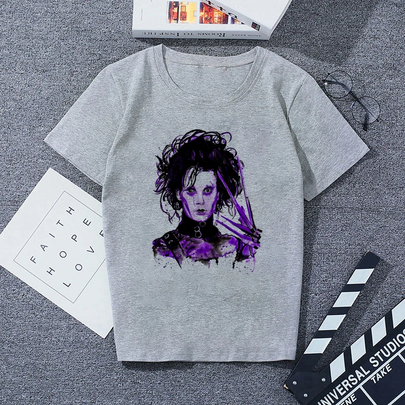 709855 Print Tshirt Gray Casual Streetwear Vogue T-shirts |