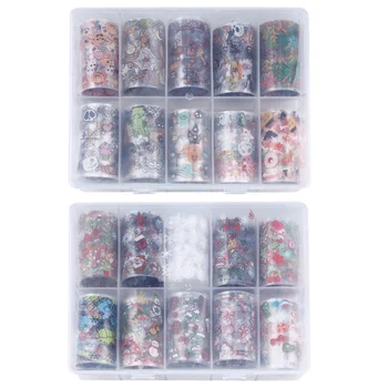 

20pcs Halloween Christmas Nail Decals Delicate Portable Useful Nail Accessories Nail Art Decor Nail Sticker for Female Lady Wome