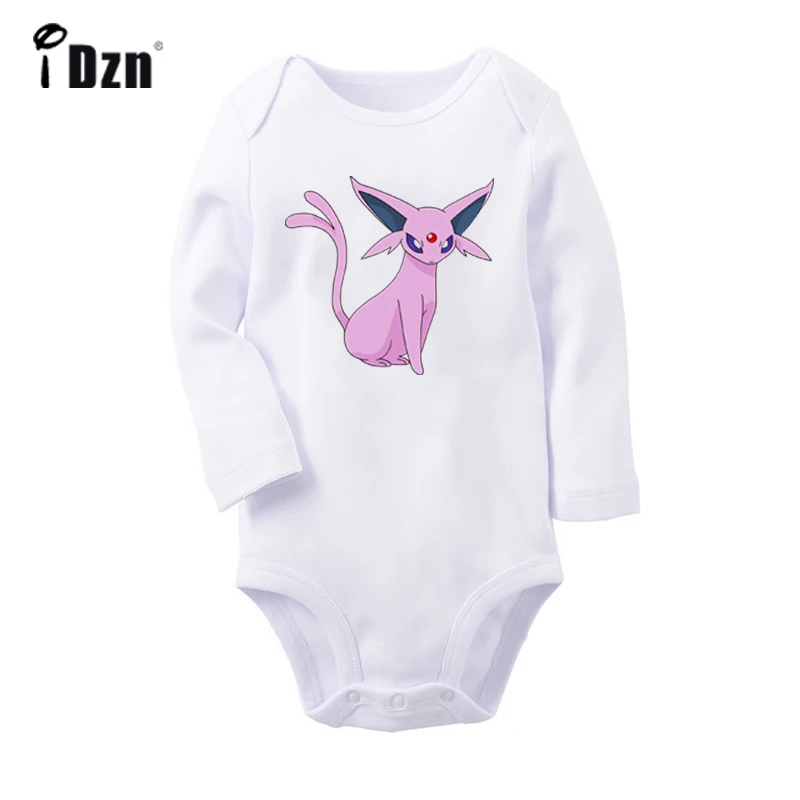 YbBaby985WC Милый костюм для новорожденных с рисунком Покемон Эви джолтеон vaporeon Espeon, боди с длинными рукавами для малышей, комбинезон, хлопковая одежда, подарок - Цвет: YbBaby985WC