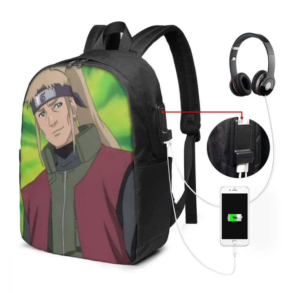 

Yamanaka Inoichi Custom Japanese Anime Naruto Print Cartoon Image paiting USB Backpack 17 In