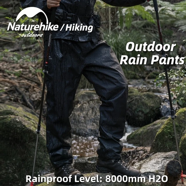 Naturehike Outdoor Windproof Rainproof Pants Upgraded Men Outdoor