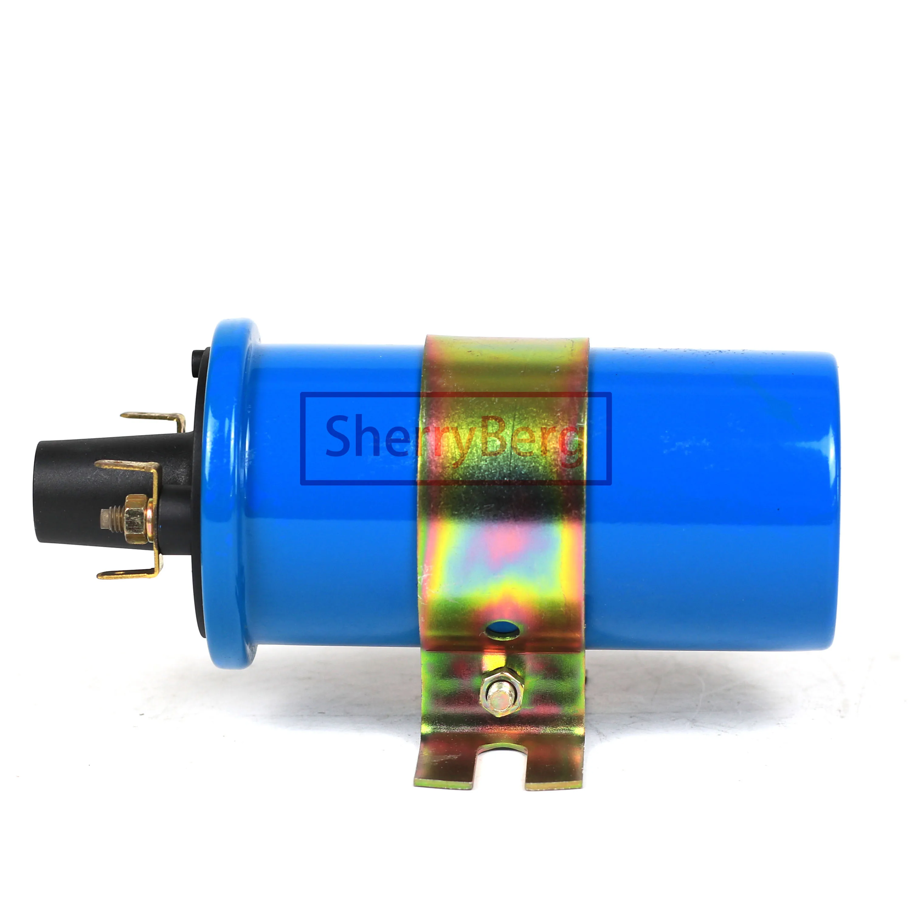 Sherryberg Bobina Di Accensione Di Colore Blu 12Volt Adatta Per Volkswagen Bug Tipo1 Tipo2 T3 T4 Per Porsche Volvo Bmw Empi Bosch Modello Nuovo