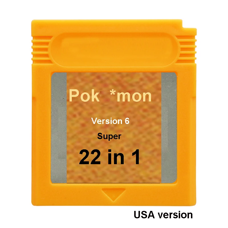 Poke Super 22 в 1 16 бит видеоигры картридж консоль карточная игра серия США Английский язык издание