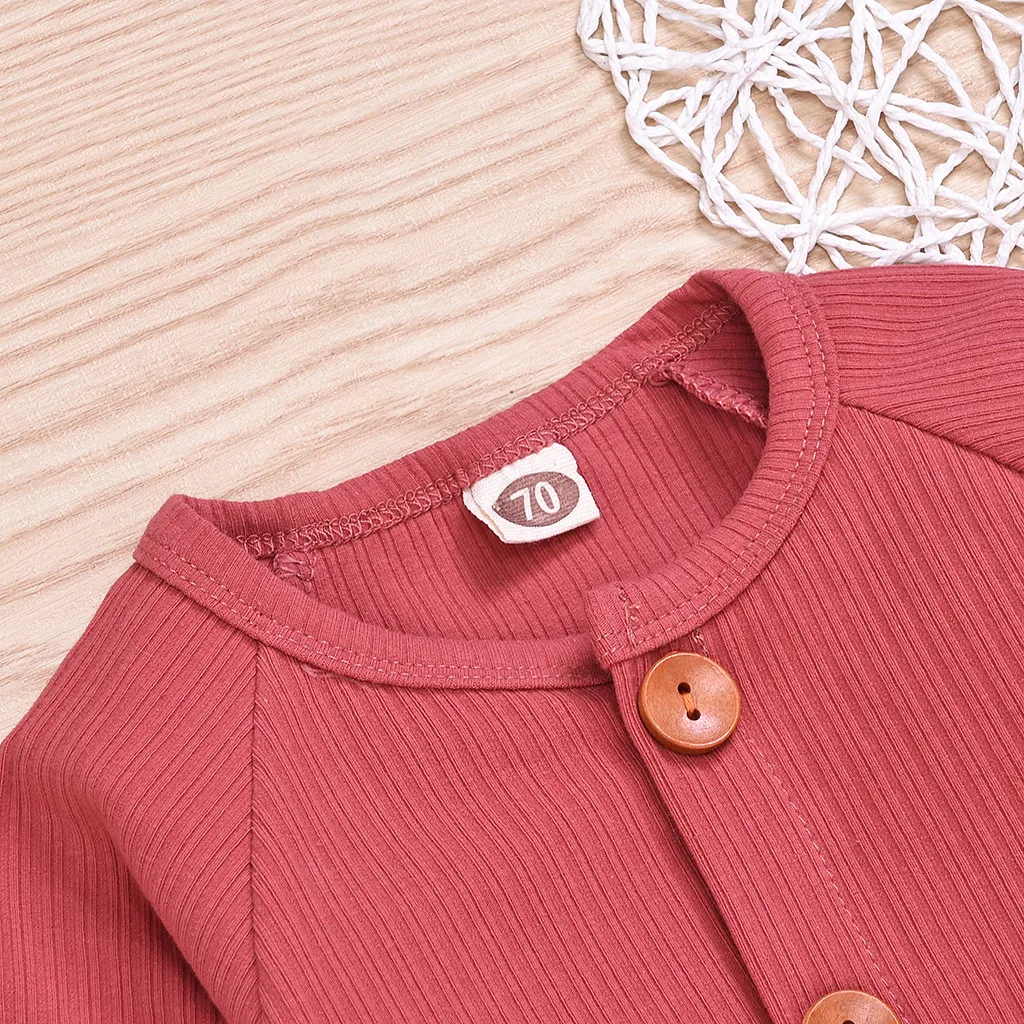 Baby Boys Girls clothes Overalls for Newborn winter jumpsuit комбинезон детский Long Sleeve Solid Romper Jumpsuit Clothes#4