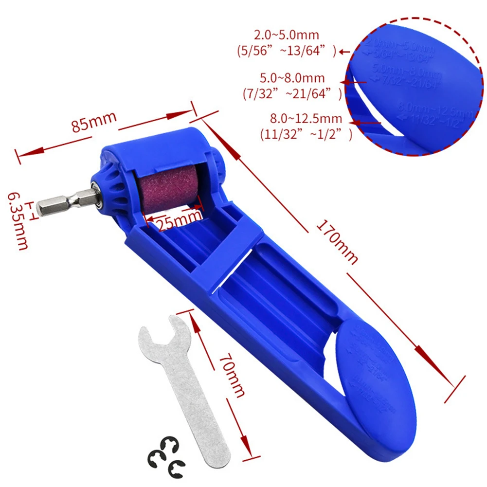 2-12,5 мм портативная точилка для сверл корунд шлифовальный круг для шлифовальных станков Инструменты для Точилки сверл Электроинструмент#734