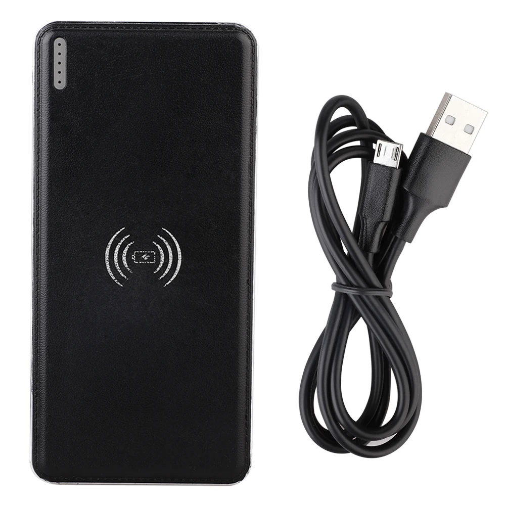 10000 мАч внешняя батарея для iPhone 7 X samsung huawei Xiaomi Qi Беспроводное зарядное устройство power Bank Беспроводное зарядное устройство