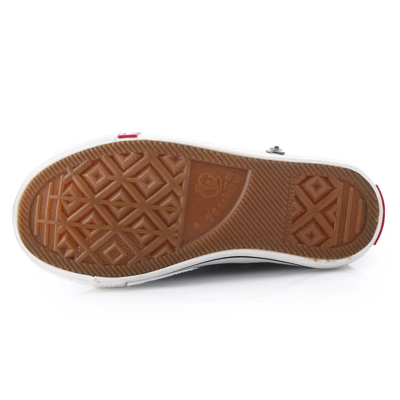 Children Sneakers Children Canvas Shoes Kids Size 25-37 Boys Girls High Boots Lace-up Denim