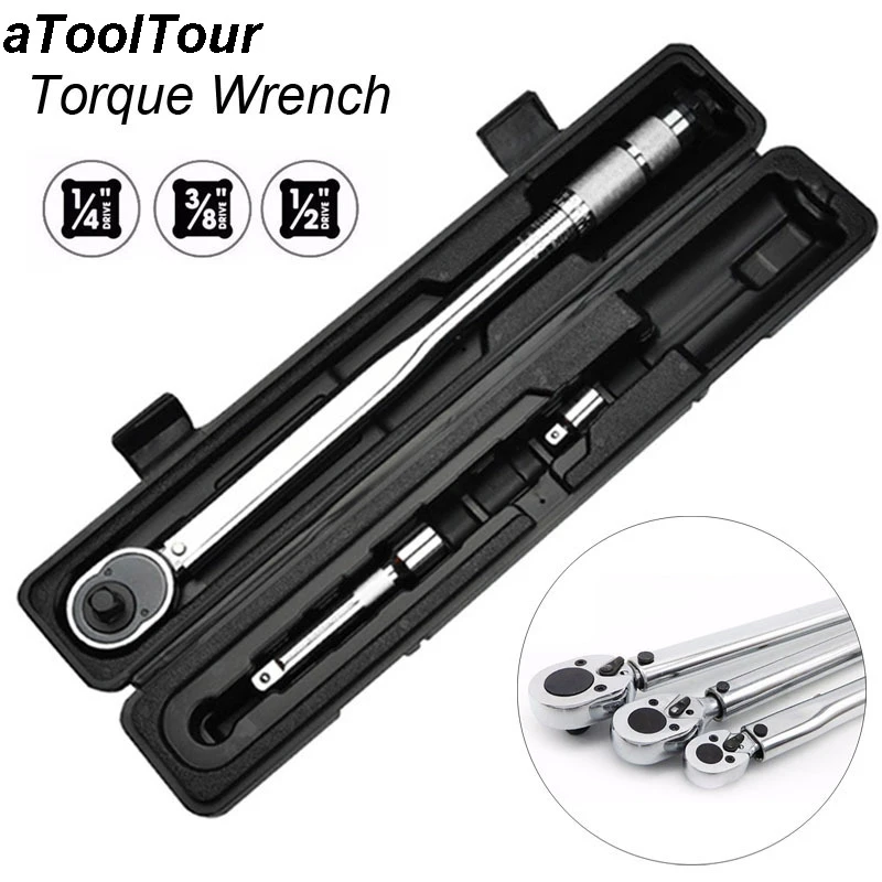 1/4 3/8 1/2 Vierkante Momentsleutel Fiets Precieze 5 210 Nm Ratelsleutel  Mechanisme Car Bike Spanner Koppel key Handje|Wrench| - AliExpress