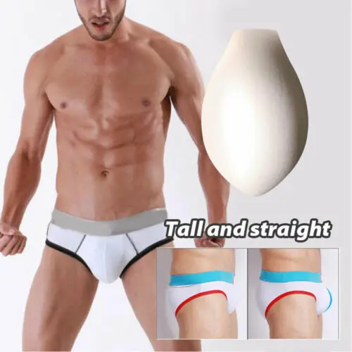 Safety Men Bulge Pouch Pad Enhancer Cup Sponge Frontal Protection Breathable Inner Brief Insert Swimwear Underwear |