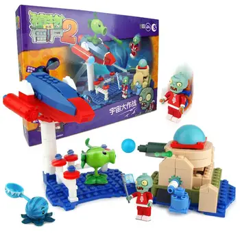

050333 Anime Plants vs. Zombies Toys Fighting Blocks Cosmic Universe Battle Mech Giant Zombie Model