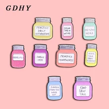GDHY стиль 9 напишите мне! Симпатичная брошь в виде бутылки с