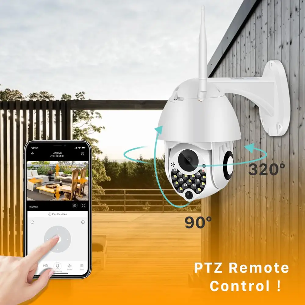 IP камера с сиреной 1080P Wi Fi 2 МП 4 кратный зум|Камеры видеонаблюдения| |