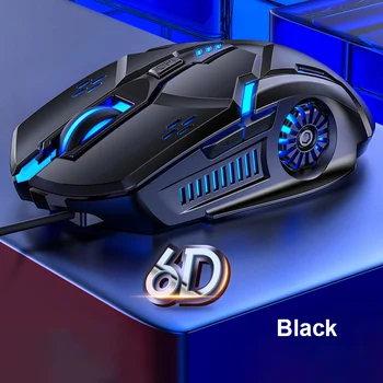 

Gaming Mouse Wired Mouse 1600DPI 6D Key Position Four Speed DPI With Seven Color Breathing Light For Laptop PC Mouse Gamer