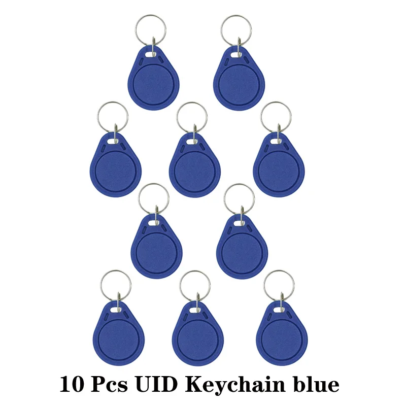 badge reader 5/10Pcs 13.56Mhz Rfid Tag M1 NFC Key IC Card Uid Changeable Token Attendance Management Keychain ABS Waterproof Keyfobs Tags door access card Access Control Systems